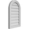 Ekena Millwork Round Top Surface Mount PVC Gable Vent w/ 2"W x 1-1/2"P Brickmould Frame, 16"W x 26"H GVPRT16X2602SN - alternate 4